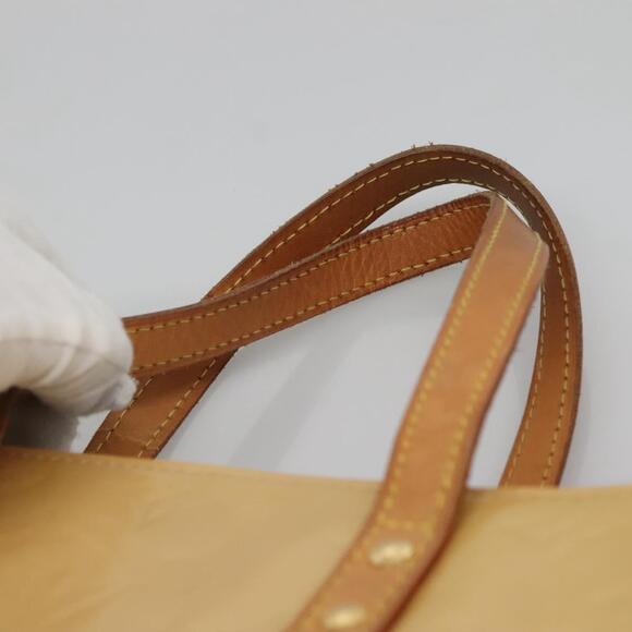 LOUIS VUITTON Monogram Vernis Reade MM Hand Bag Beige M91141 - Picture 8 of 12